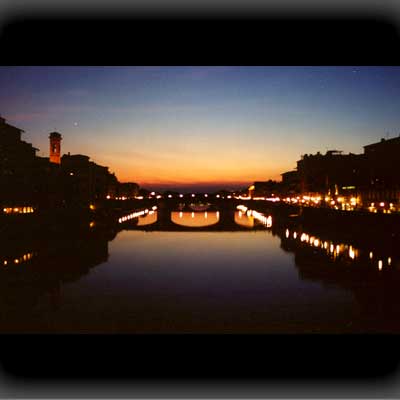 Arno am Abend