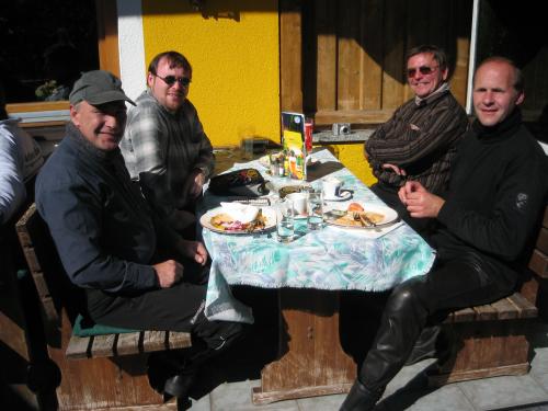 Beim Mittagessen