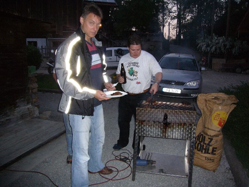 Hier grillt der Chef